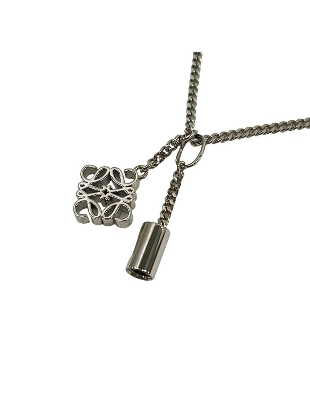 Loewe Necklace Personalization Silver Anagram Charm